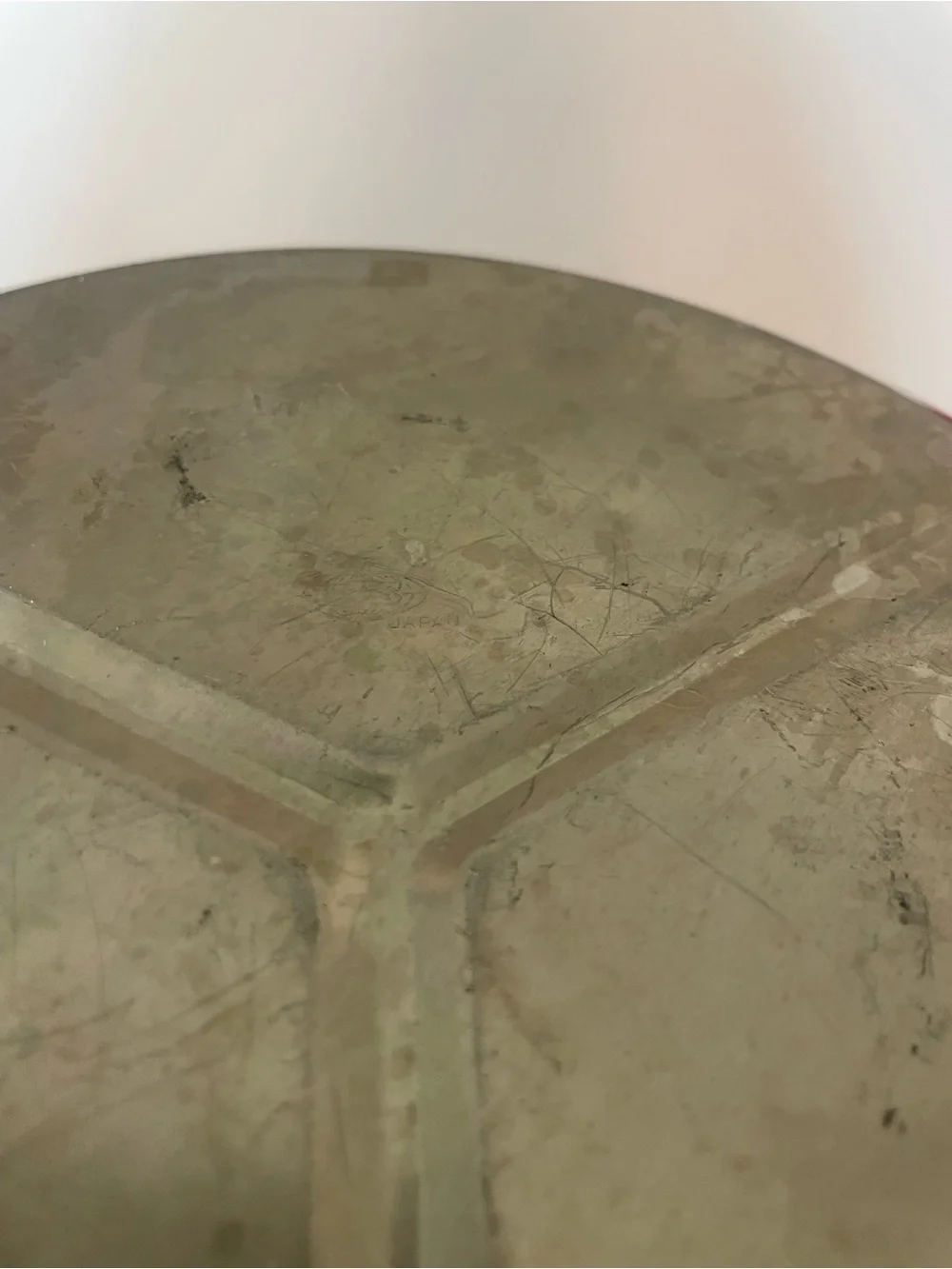 6 Vintage Aluminum 3 Compartment Mess Plates Divided Trays Military Camping